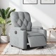 Електрически наклоняем стол, светлосив, текстил