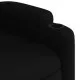Електрически масажен наклоняем стол, черен, текстил