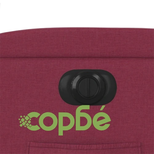 Електрически изправящ реклайнер стол, виненочервен, текстил ➤ топ цена ➤ sorbe.bg