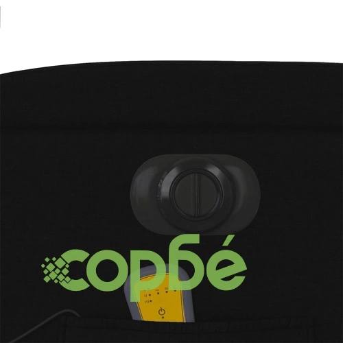 Електрически изправящ масажен реклайнер стол черен текстил ➤ топ цена ➤ sorbe.bg