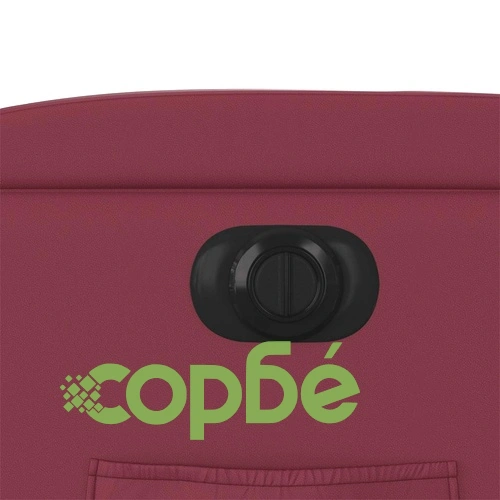 Електрически изправящ реклайнер стол, виненочервен, еко кожа ➤ топ цена ➤ sorbe.bg