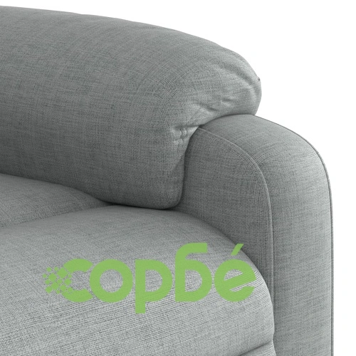 Електрически изправящ масажен реклайнер стол светлосив текстил ➤ топ цена ➤ sorbe.bg