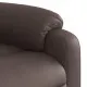 Изправящ реклайнер стол, кафяв, изкуствена кожа