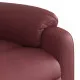 Изправящ масажен наклоняем стол, виненочервен, изкуствена кожа