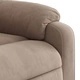 Електрически реклайнер стол, таупе, микрофибърен текстил