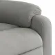 Изправящ масажен наклоняем стол светлосив, микрофибърен текстил
