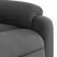 Изправящ масажен наклоняем стол тъмносив, микрофибърен текстил