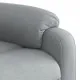 Изправящ реклайнер стол, светлосив, текстил