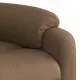 Електрически изправящ масажен реклайнер стол кафяв текстил