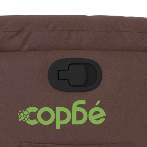 Изправящ реклайнер стол, кафяв, изкуствена кожа ➤ топ цена ➤ sorbe.bg