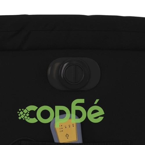 Електрически изправящ масажен реклайнер стол, черен, еко кожа ➤ топ цена ➤ sorbe.bg