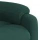 Електрически реклайнер стол, тъмнозелен, кадифе