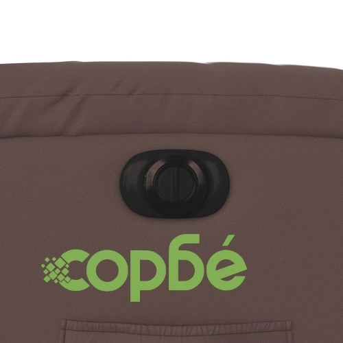 Електрически изправящ масажен реклайнер стол, кафяв, еко кожа ➤ топ цена ➤ sorbe.bg