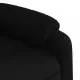 Масажен изправящ стол реклайнер, черен, текстил