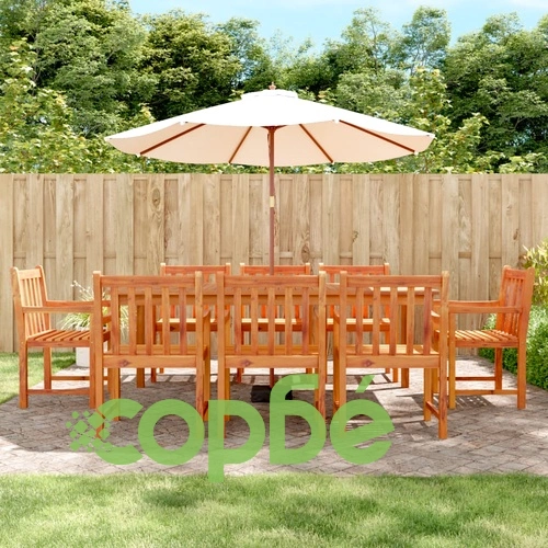 Градински столове, 8 бр, 56x55,5x90 см, акация масив ➤ топ цена ➤ sorbe.bg