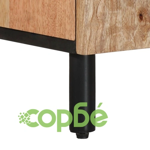 Странични шкафове 3 бр 60x33x75 см манго масивно дърво ➤ топ цена ➤ sorbe.bg