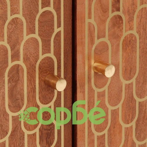 Странични шкафове 3 бр 60x33x75 см манго масивно дърво ➤ топ цена ➤ sorbe.bg