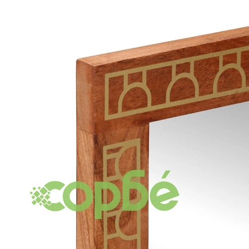 Комплект мебели за баня, 2 части, масивна мангова дървесина ➤ топ цена ➤ sorbe.bg