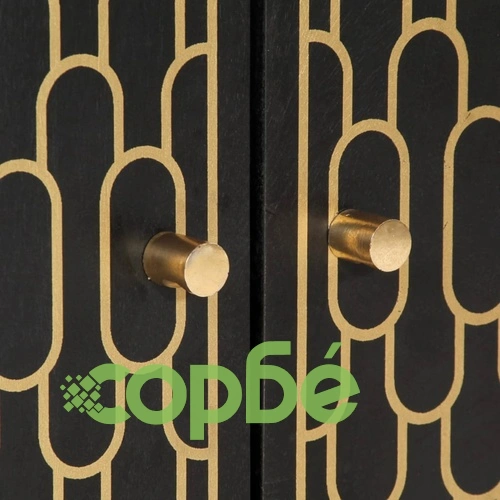 Комплект мебели за баня, 2 части, масивна мангова дървесина ➤ топ цена ➤ sorbe.bg