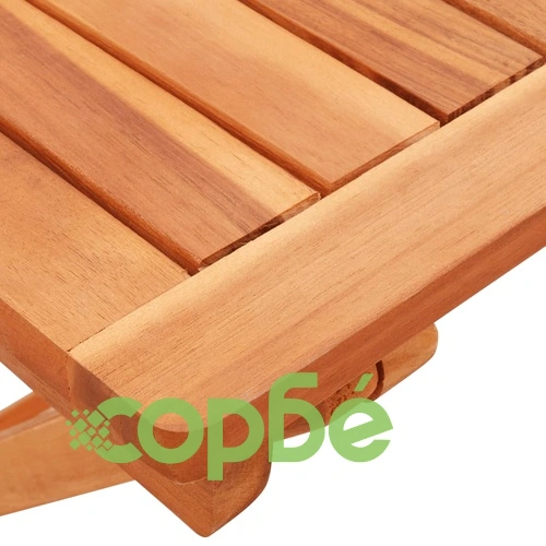 Сгъваем градински трапезен комплект от 3 части, масивна акация ➤ топ цена ➤ sorbe.bg