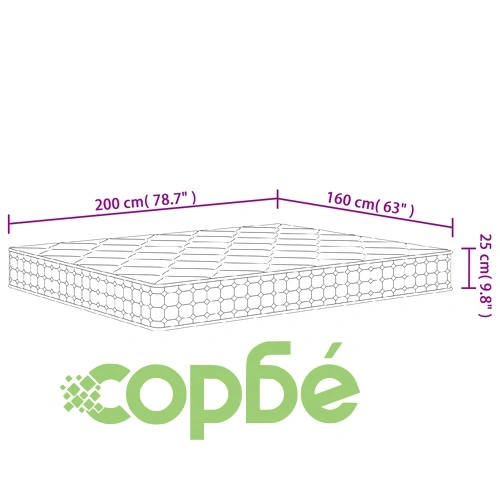 Матрак покет пружини средна твърдост 160x200 см Super King Size ➤ топ цена ➤ sorbe.bg
