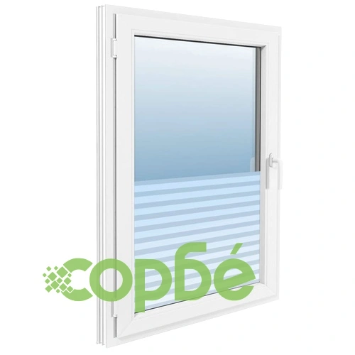 Фолио за прозорци, матирано, дизайн с ивици, PVC ➤ топ цена ➤ sorbe.bg