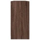 Библиотека с врати кафяв дъб 204x37x75 см инженерно дърво