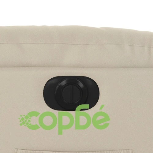 Електрически изправящ реклайнер стол, кремав, изкуствена кожа ➤ топ цена ➤ sorbe.bg