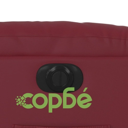 Електрически изправящ реклайнер стол, виненочервен, еко кожа ➤ топ цена ➤ sorbe.bg