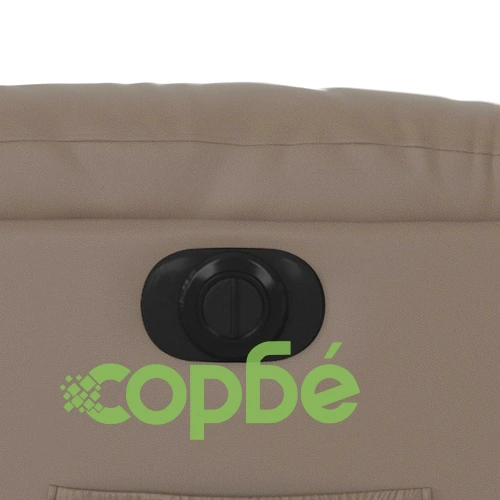 Електрически изправящ реклайнер стол, капучино, изкуствена кожа ➤ топ цена ➤ sorbe.bg