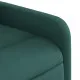 Електрически реклайнер стол, тъмнозелен, текстил