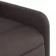 Електрически изправящ реклайнер стол, тъмнокафяв, текстил