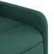 Електрически изправящ масажен реклайнер стол тъмнозелен текстил
