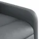 Електрически реклайнер стол, сив, изкуствена кожа