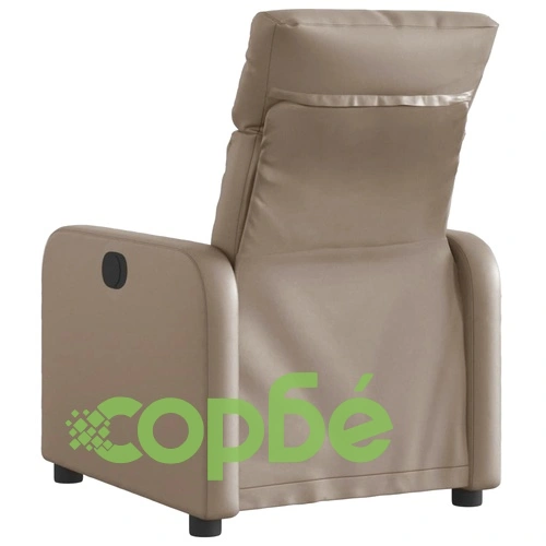 Електрически стол реклайнер, капучино, изкуствена кожа ➤ топ цена ➤ sorbe.bg