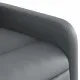 Изправящ реклайнер стол, сива, изкуствена кожа