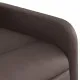 Електрически изправящ реклайнер стол, кафяв, изкуствена кожа