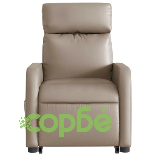 Електрически изправящ масажен реклайнер, капучино, еко кожа ➤ топ цена ➤ sorbe.bg