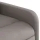 Масажен изправящ стол реклайнер, таупе, текстил