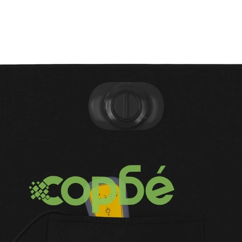 Електрически изправящ масажен реклайнер стол черен текстил ➤ топ цена ➤ sorbe.bg