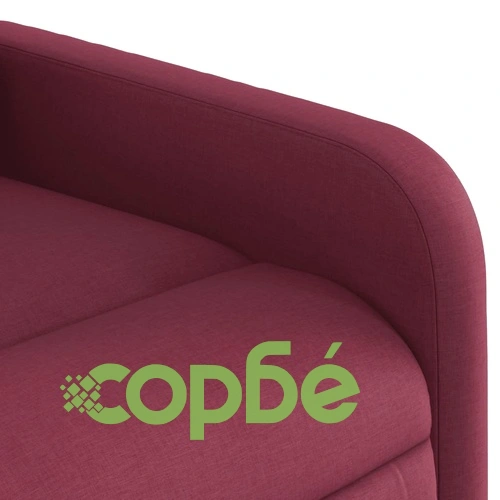 Електрически изправящ масажен реклайнер виненочервен текстил ➤ топ цена ➤ sorbe.bg