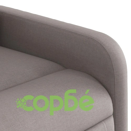 Електрически изправящ масажен реклайнер стол таупе текстил ➤ топ цена ➤ sorbe.bg