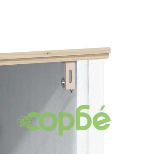 Комплект мебели за баня от 3 части BERG бял бор масив ➤ топ цена ➤ sorbe.bg