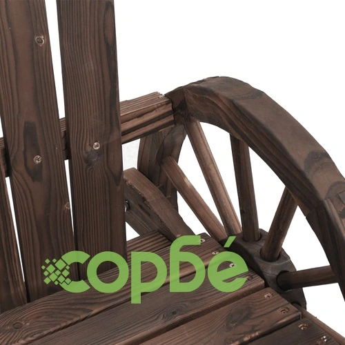 Градински лаундж комплект, 3 части, масивно чамово дърво ➤ топ цена ➤ sorbe.bg