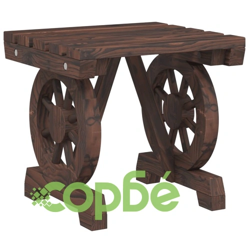 Градински лаундж комплект, 3 части, масивно чамово дърво ➤ топ цена ➤ sorbe.bg