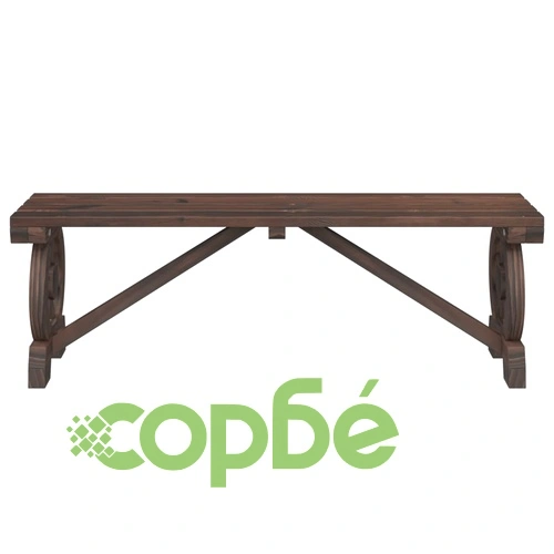 Градински пейки, 2 бр, масивна ела ➤ топ цена ➤ sorbe.bg