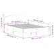 Рамка за легло без матрак, бял, 135x190 см, бор масив