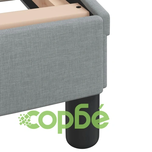 Рамка за легло без матрак, светлосив, 140x190 см, плат ➤ топ цена ➤ sorbe.bg