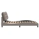 Рамка за легло без матрак, таупе, 140x190 см плат