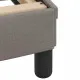Рамка за легло с табла, таупе,140x190 см плат